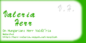 valeria herr business card